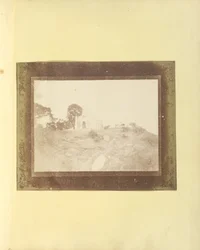 Lang uitzicht op twee gebouwen, India